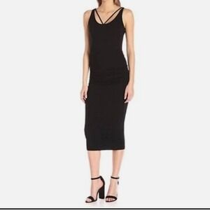 michael stars halter maxi dress Michael Stars Marine Maxi Dress Black XL (US 10-12) at Amazon Women's  Clothing store